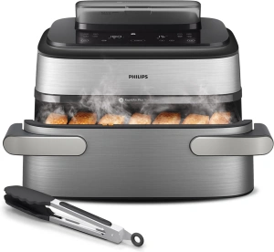 Аэрогриль Philips Ovi Series 5000 NA565/02, серебристый