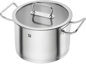 Кастрюля с крышкой Zwilling Pro 24 см, объем 6,2 л, нержавеющая сталь, 65123-240