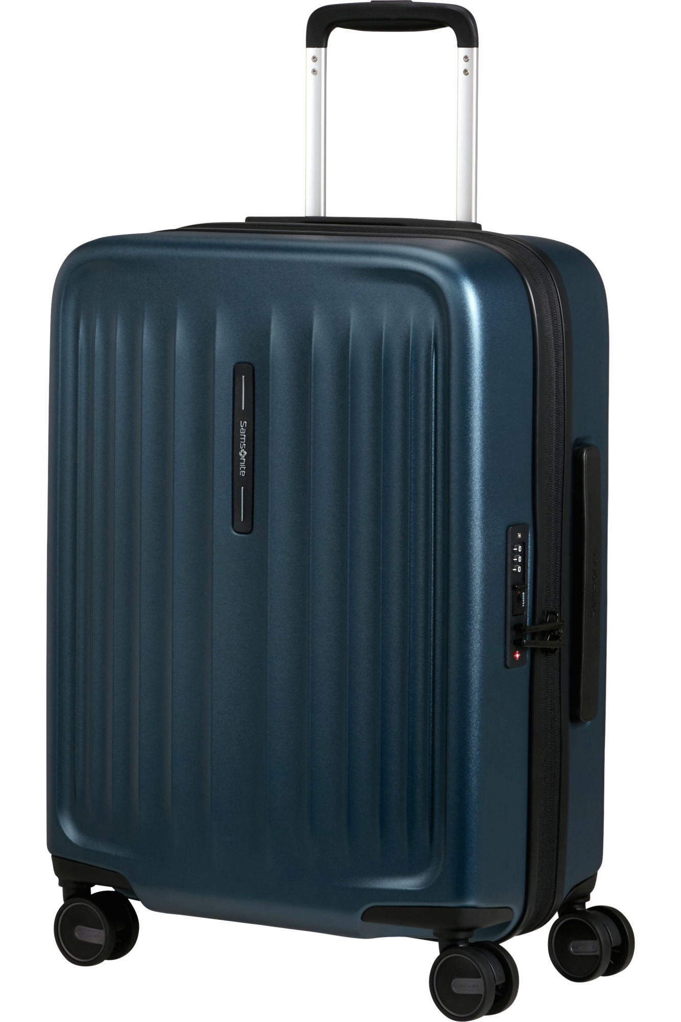 Чемодан Samsonite FYRM 155026-1827 55см 40/46л Steel Blue