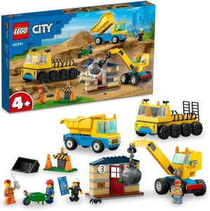 Конструктор LEGO City 60391 Грузовики и кран с шаром для сноса