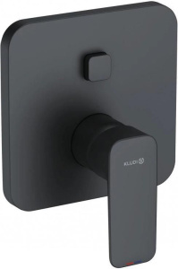 Смеситель для ванны и душа Kludi Pure&Style 406593975, матовый черный