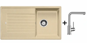Кухонная мойка Blanco Zia 45 SL со смесителем Mida L 519414