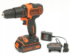 Набор аккумуляторных инструментов BLACK+DECKER BDCHD18K, дрель-шуруповерт + пила