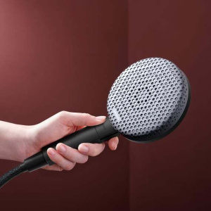 Душевой набор Hansgrohe Raindance Alive с душевым шлангом Designflex и настенным кронштейном 24611670 черный