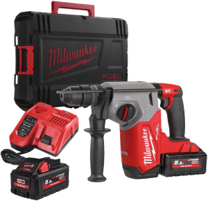 Аккумуляторный перфоратор Milwaukee M18 FHX-552X 4933478889 2х5,5 Ач в кейсе HD Box с АКБ и ЗУ