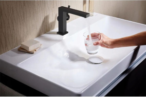 Смеситель для раковины Hansgrohe Tecturis E 110 73020670, матовый черный