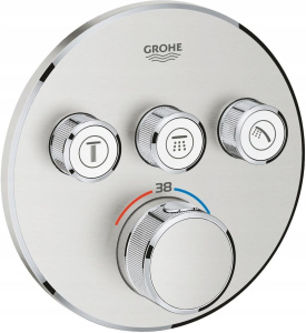 Смеситель для душа Grohe Grohtherm SmartControl 29121DC0, нержавеющая сталь