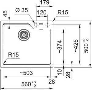Кухонная раковина Franke Urban UBG 610-50 114.0687.259, Каменный серый