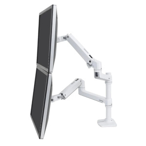 Ergotron LX Dual Stacking Arm Ergotron 45-492-216 (белый) крепление для двух мониторов