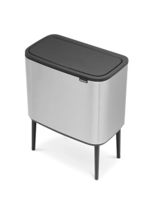 Мусорное ведро Brabantia Bo Touch Bin 316227 11+23л, матовая сталь