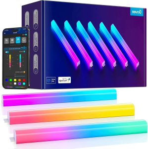 Настенный светильник Govee Glide Lively RGBIC 00325462368, многоцветный белый, 43 см