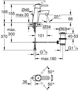 Смеситель для раковины Grohe Concetto S 32204001, хром