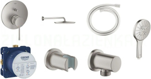 Душевой комплект Grohe Essence ABSET8775, нержавеющая сталь