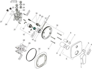 Смеситель для ванны Hansgrohe Talis E 71474000, хром