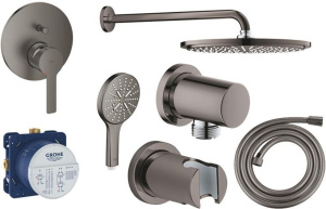 Душевой комплект Grohe Lineare 35600000+24064AL1+26066AL0+27057AL0+27074AL0+28388A00+26574AL0, матовый графит