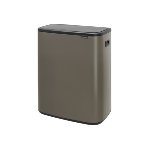 Мусорное ведро Brabantia Bo Touch Bin 221521 2×30л, темно-оливковое