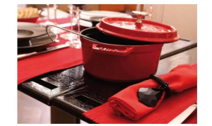 Чугунная жаровня Staub 2,2 л, 20 см, вишнёвая 40509-820-0