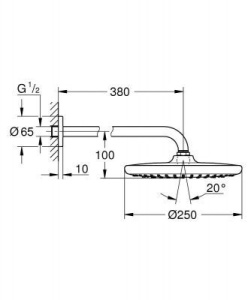 Душевая система Grohe Tempesta 250 266682430