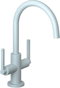Смеситель для раковины Kludi Nova Fonte Puristic 20118O415, матовый голубой