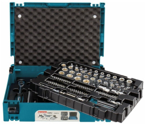 Набор инструментов Makita E-08713, 120 предм., синий