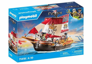 Пластиковый конструктор Playmobil Пираты 71418 Пиратский Корабль