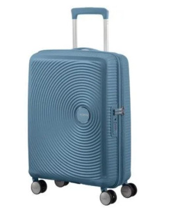 American Tourister Soundbox Чемодан увеличенный 55 см, серо-голубой