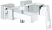 Смеситель для ванны Grohe Eurocube 23140000, хром
