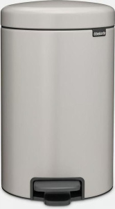 Мусорное ведро с педалью Brabantia NewIcon 252303, 12 л, мягкое серое