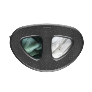 Корзина для белья Brabantia 105005 / 105029 / 304903 с крышкой, 40х30х50 см, белый/серая крышка