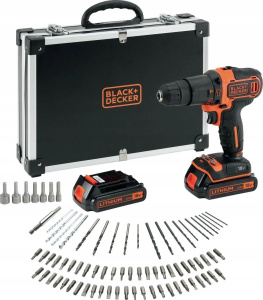 Аккумуляторный перфоратор SDS+ и кейсом Black+Decker BDCHD18BAFC-QW, с ЗУ