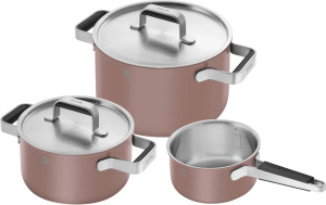 Набор из 3 кастрюль с крышками Zwilling Pure Pink 1028859