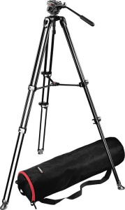 Штатив Manfrotto Video Twin Telecopic MN MVT502AM, чёрный