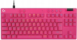 Игровая клавиатура Logitech G PRO X TKL Rapid 920013253, розовая