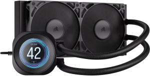 Система жидкостного охлаждения Corsair Nautilus 240 RS LCD CW9061031WW, черная