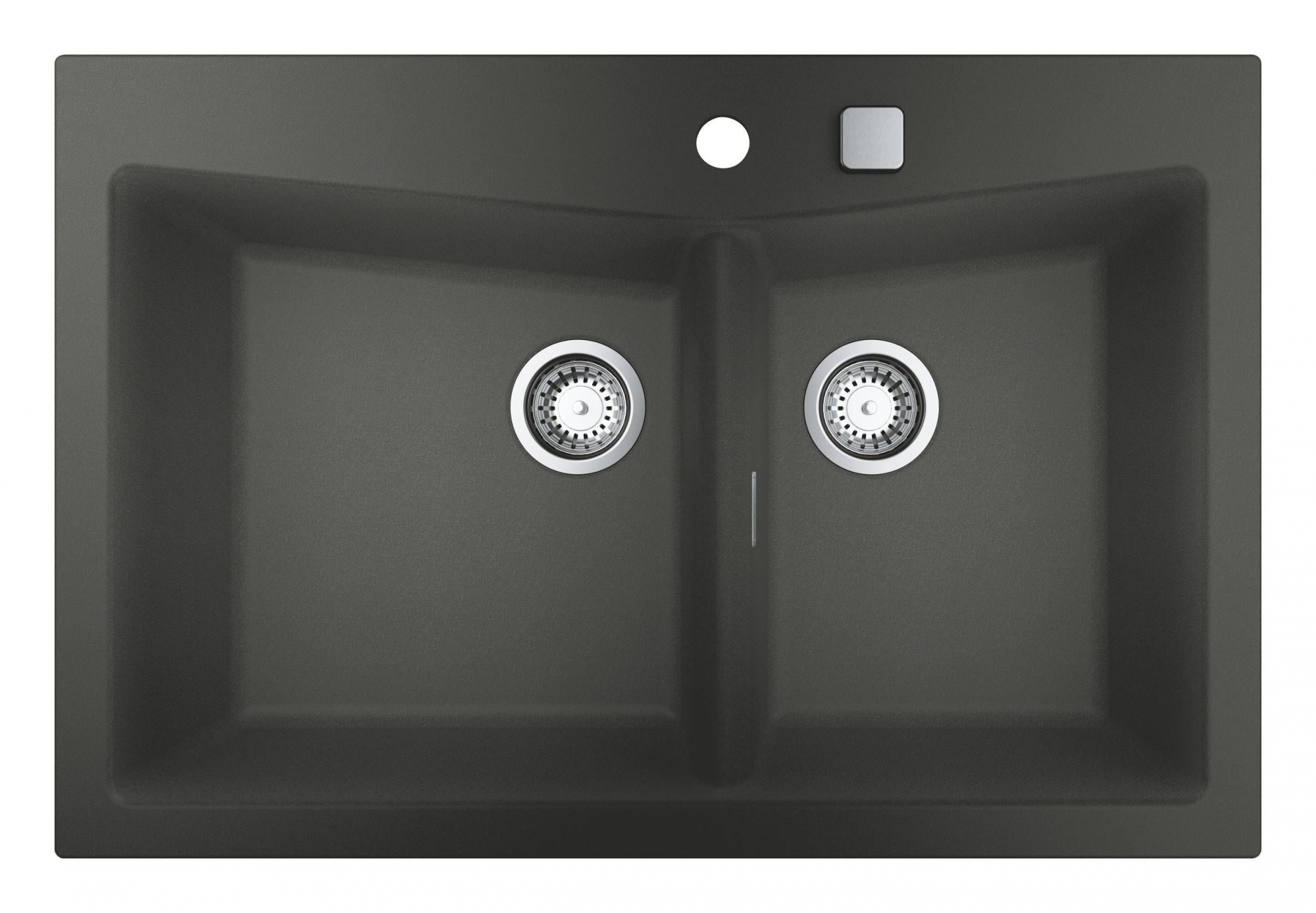 Мойка GROHE K700 с 2 чашами, 838 x 559 мм, серый гранит (31657AT0)