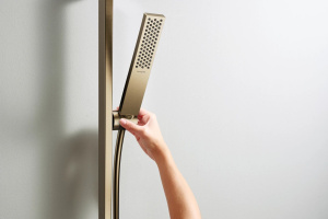 Душевой набор Hansgrohe Unica E Puro 65см с держателем Easy Slide и шлангом Isiflex 160см 24404140, матовый коричневый
