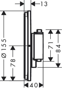 Смеситель для душа Hansgrohe Showerselect Comfort S 15559000, хром