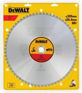 Пильный диск по стали DeWALT DT1926-QZ 355×25 4мм 66 зубьев