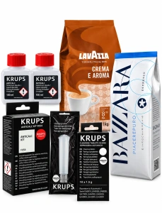 Набор Krups Bizzara с кофе Lavazza 2×1кг