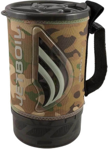 Туристическая плита Jetboil New Flash Camo, чёрный, коричневый