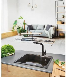 Кухонный кран Franke Urban pull-out 115.0595.091, оникс
