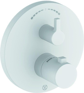 Смеситель для ванны и душа Kludi Nova Fonte Puristic 208305315, матовый белый