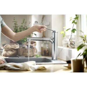Смеситель для кухни Hansgrohe Zesis M33 160 2Jet Sbox Lite 74804000, хром