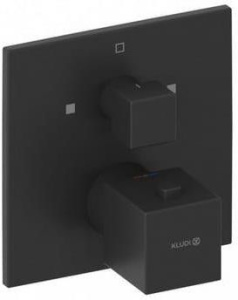 Смеситель для ванны и душа Kludi Decus 548103975, матовый черный
