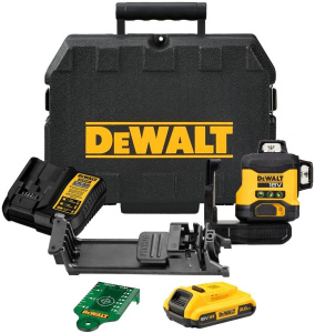 Лазерный уровень DeWALT DCLE34031D1-QW в кейсе с АКБ и ЗУ
