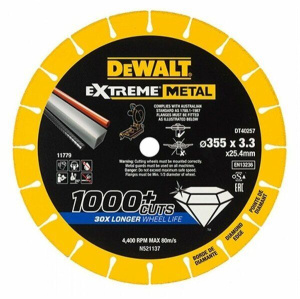 Алмазный диск отрезной по металлу 355x25 DeWALT DT40257-QZ