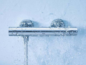 Термостатический смеситель для душа Grohe 34065DC2, нержавеющая сталь