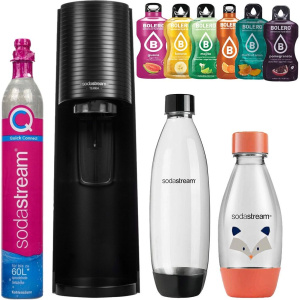 Сатуратор SodaStream Terra, 2 бутылки + Bolero, черный