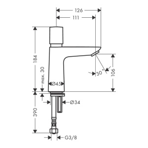 Смеситель для раковины Hansgrohe Talis E 71719000, хром