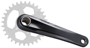 Шатун Shimano XT FC-M8100 12-скоростная, 52 мм, 175 мм, без передней звезды